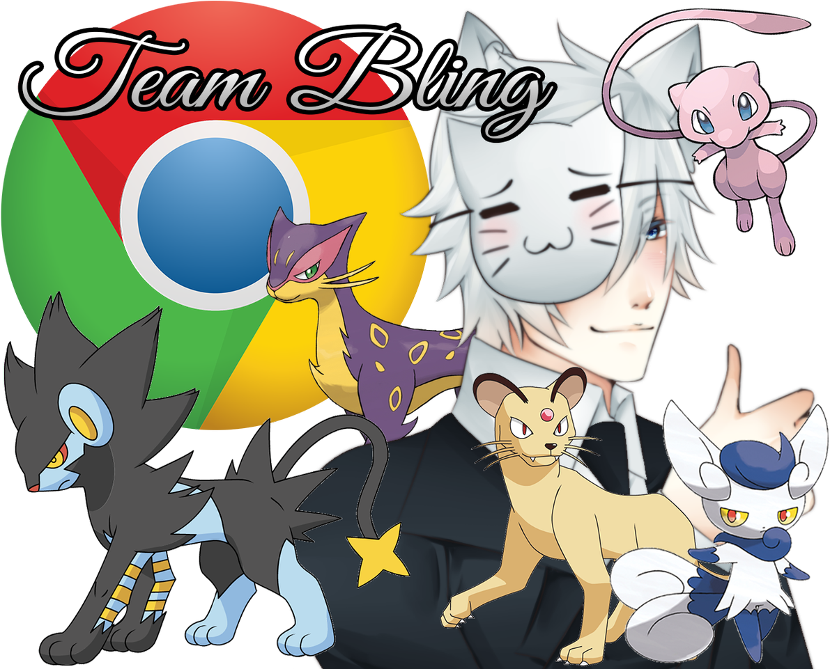 Team Bling Chrome Crossover PNG Image