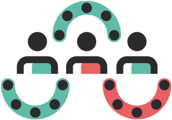 Teamwork Connection Graphic PNG Image