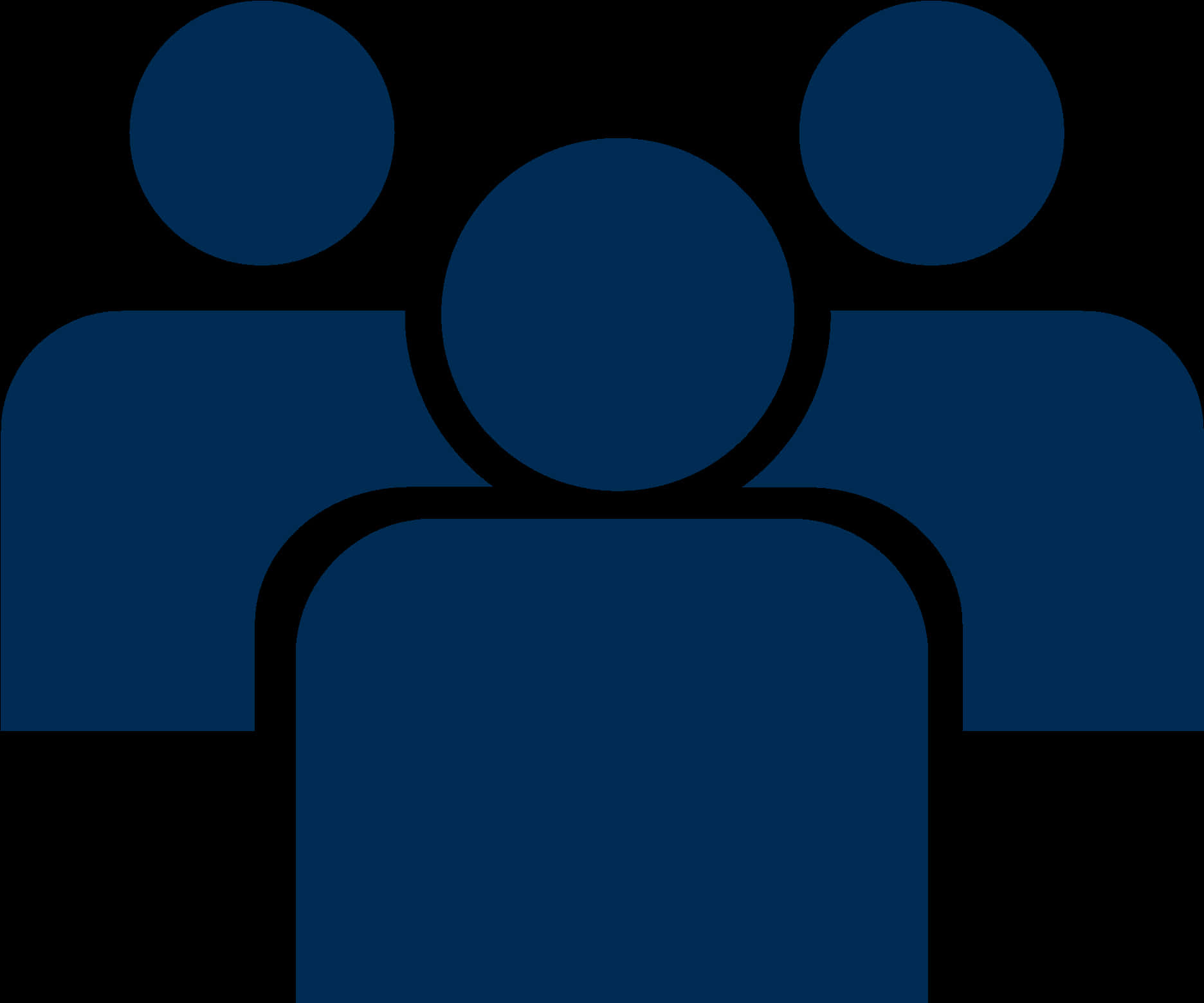 Teamwork Icon Blue PNG Image