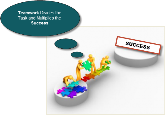 Teamwork Pathto Success Illustration PNG Image