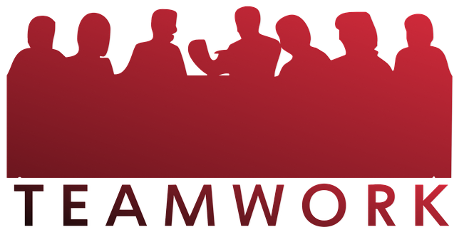 Teamwork Silhouette Concept PNG Image