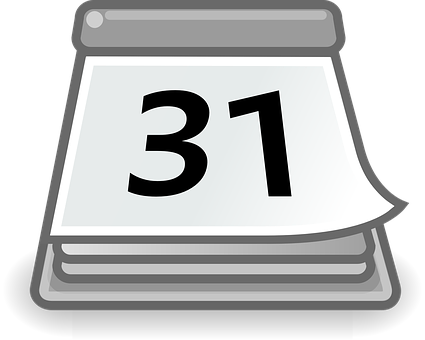 Tear Off Calendar Icon PNG Image