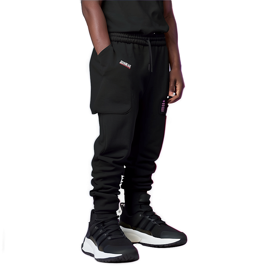 Techwear Black Sweatpants Png Aax51 PNG Image