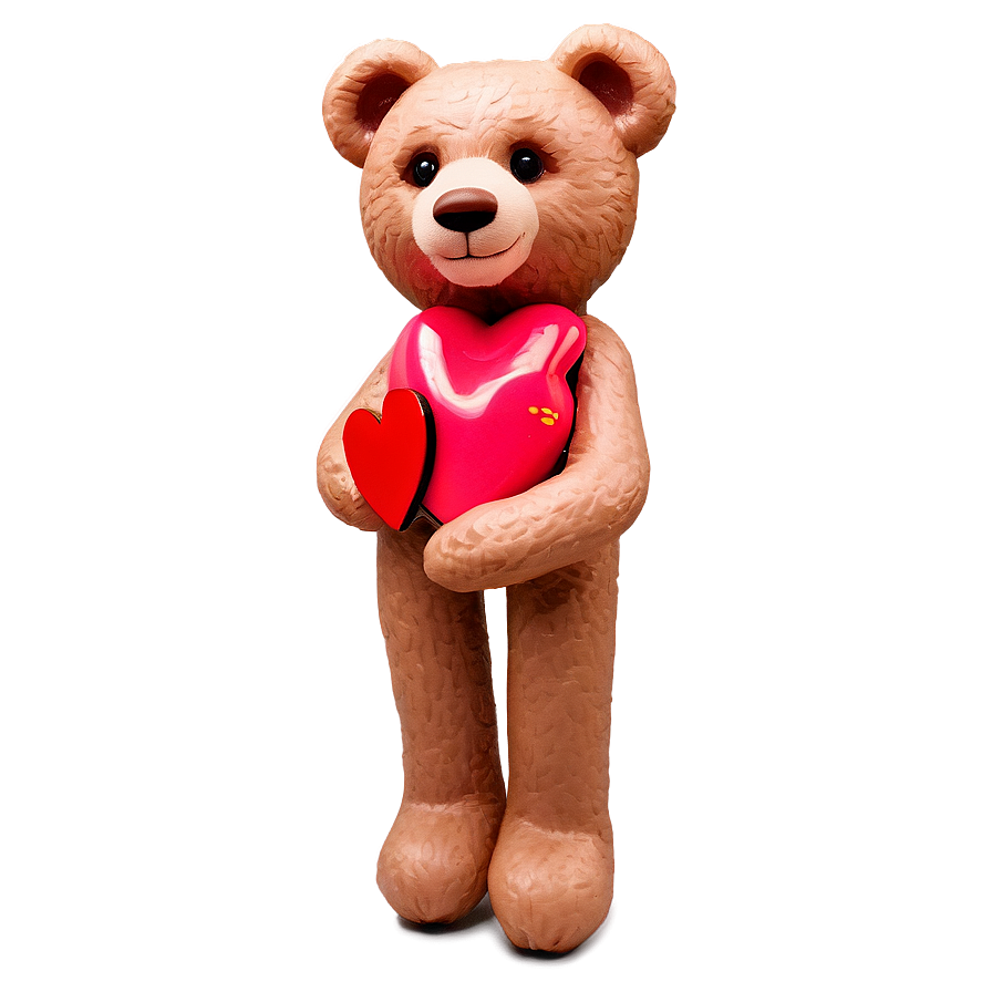 Teddy Bear For Valentine Png Adj PNG Image