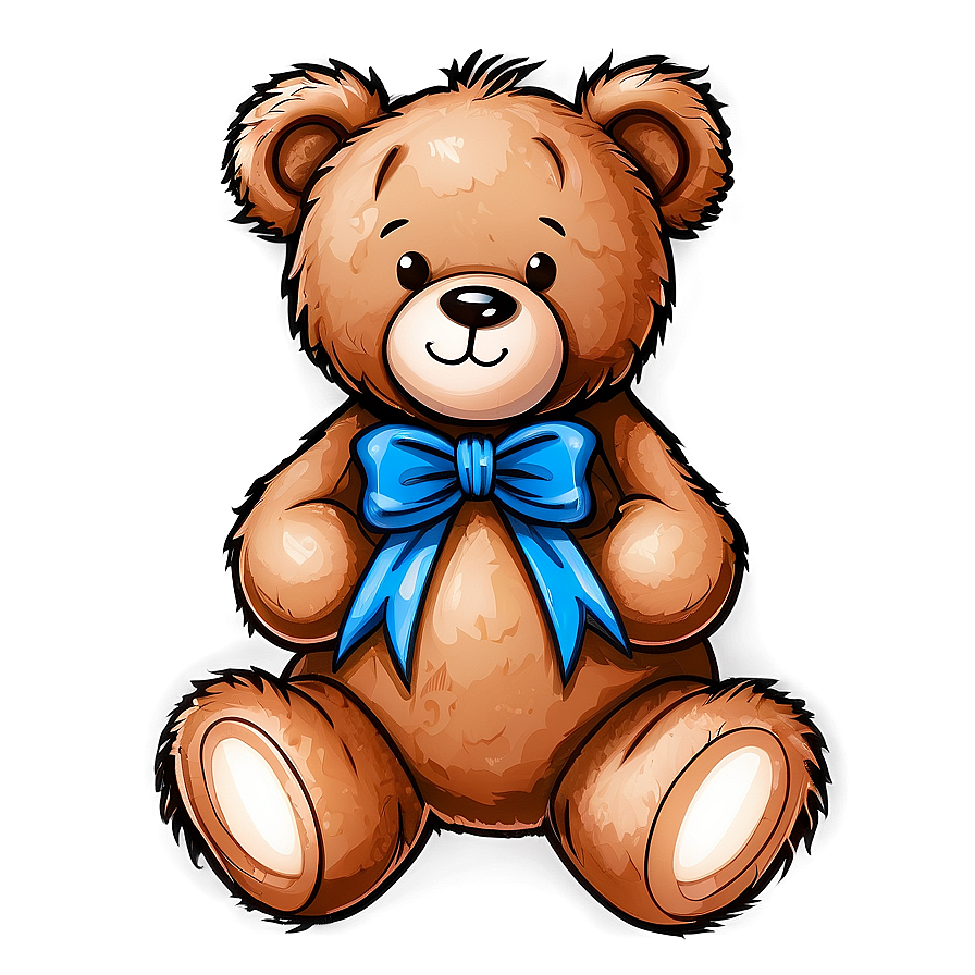 Teddy Bear With Bow Clipart Png 06282024 PNG Image