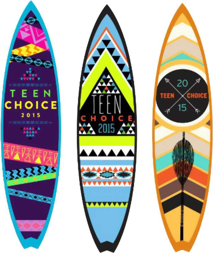 Teen Choice Award Surfboards2015 PNG Image