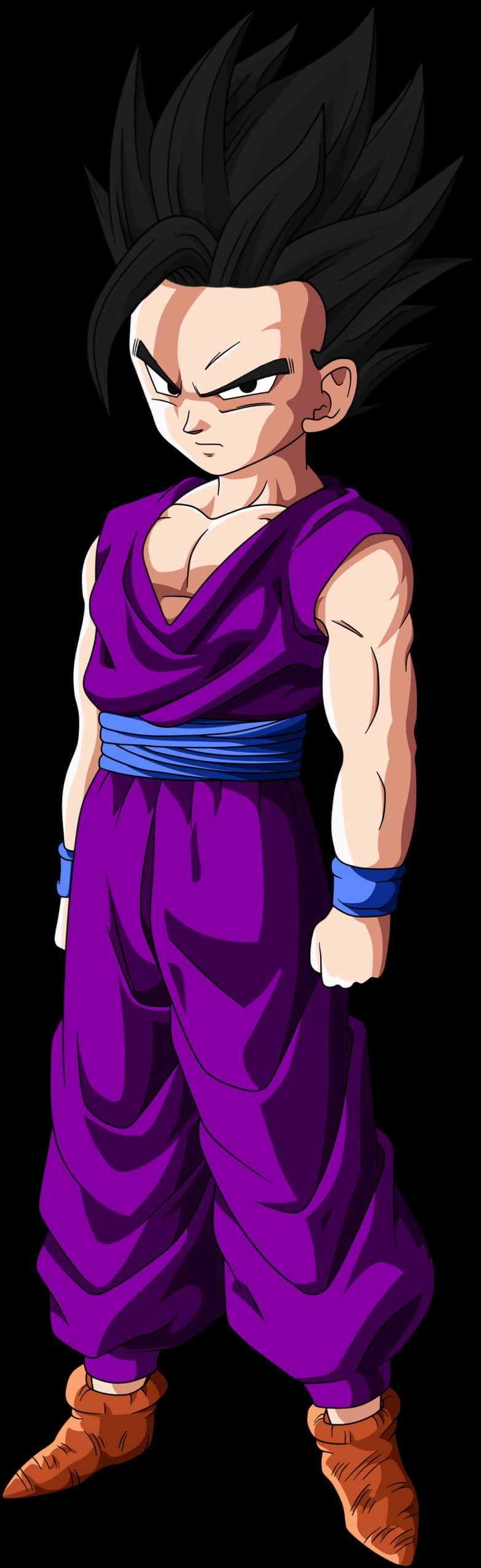 Teen Gohan Purple Gi PNG Image