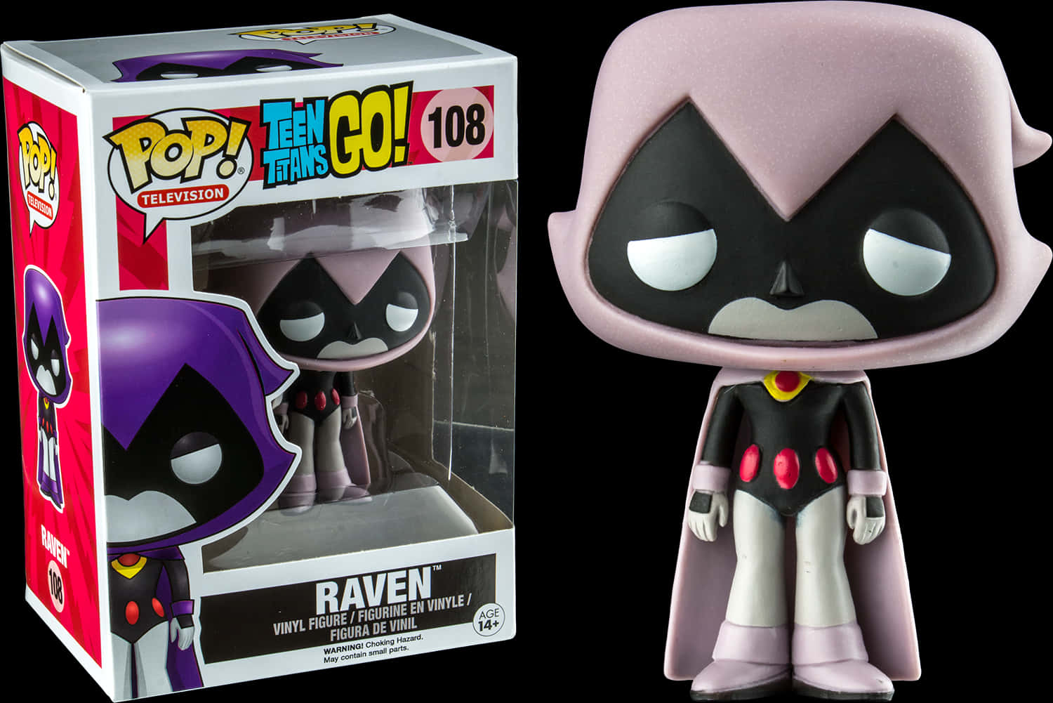 Teen Titans Go Raven Funko Pop PNG Image