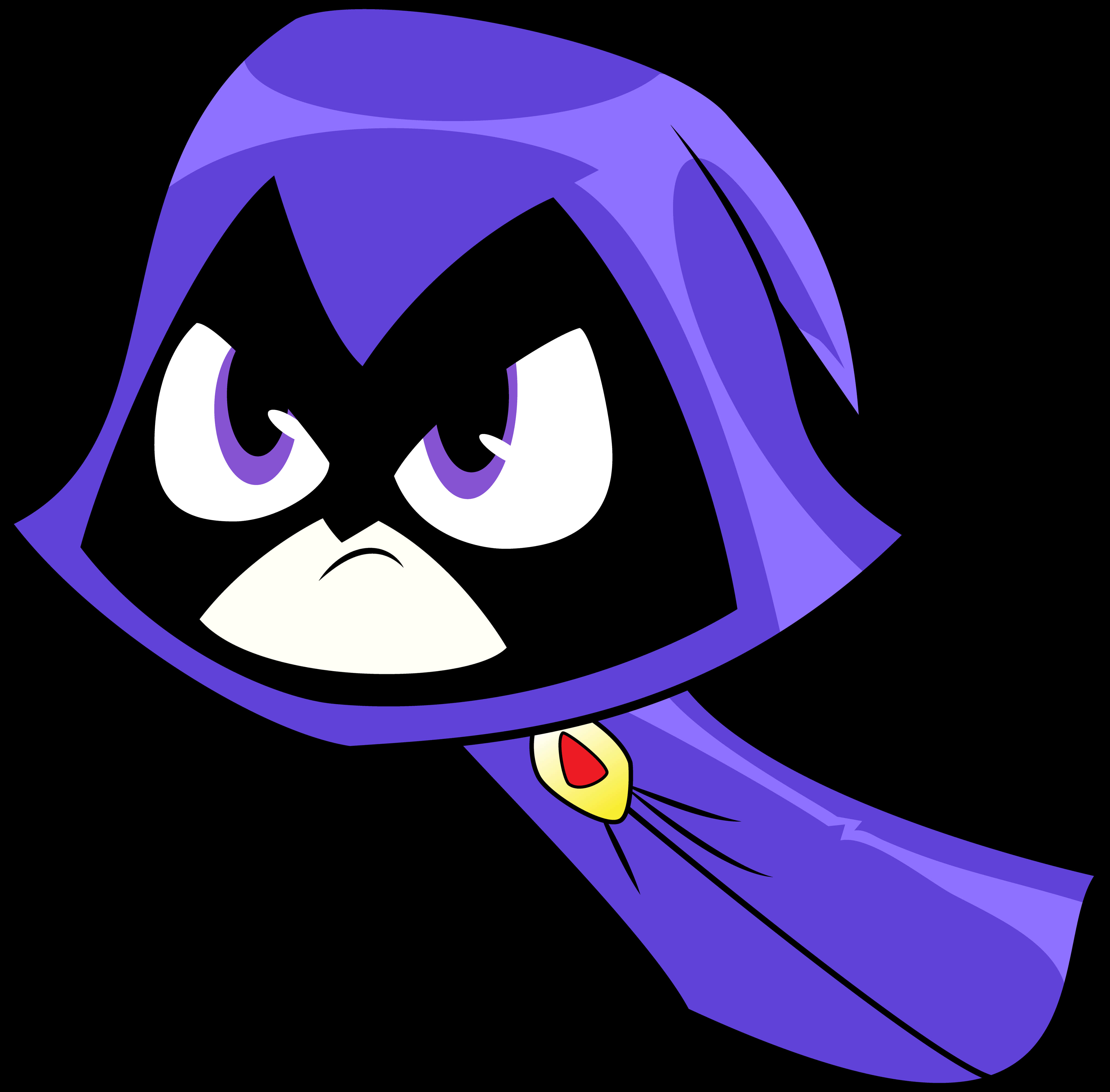 Teen Titans Go Raven Portrait PNG Image