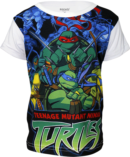 Teenage Mutant Ninja Turtles T Shirt Design PNG Image