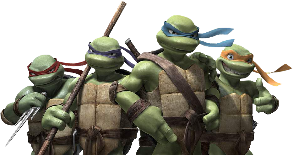 Teenage Mutant Ninja Turtles Team PNG Image