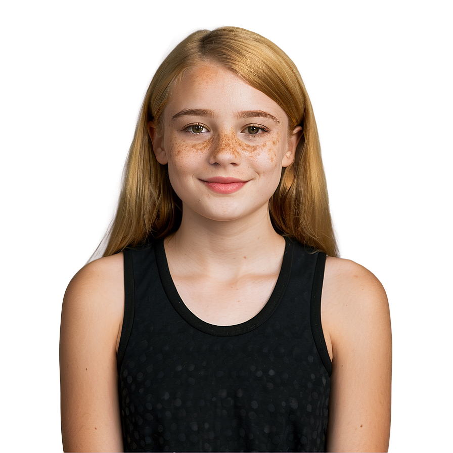 Teenager With Freckles Png 06122024 PNG Image