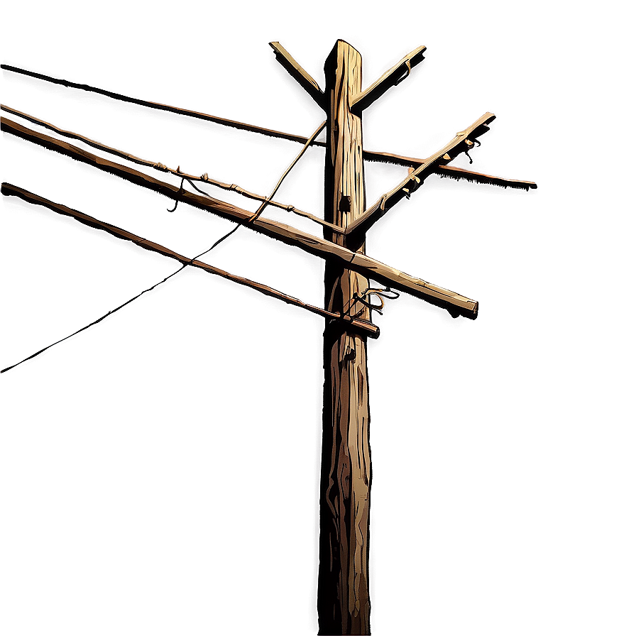 Telephone Pole At Night Png Lpc PNG Image