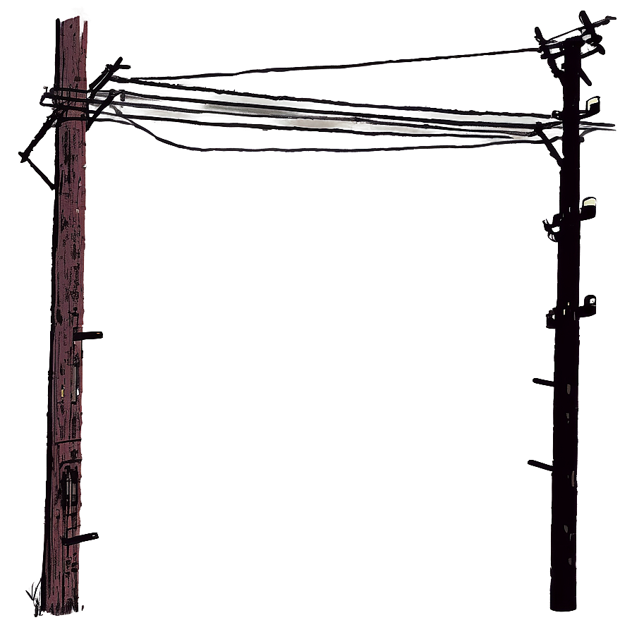 Telephone Pole At Night Png Qvl PNG Image