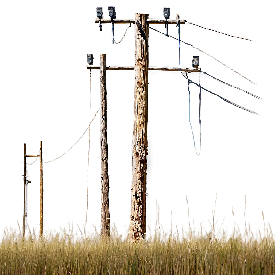 Telephone Pole In Nature Png 06132024 PNG Image