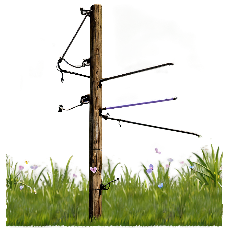 Telephone Pole In Nature Png Opx25 PNG Image