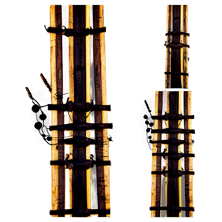 Telephone Pole Sunset Background Png Adn91 PNG Image