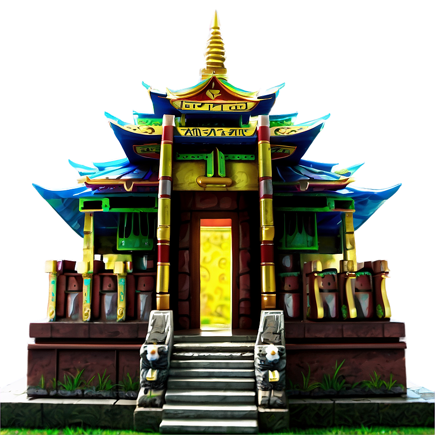 Temple On Island Paradise Png Lrj47 PNG Image