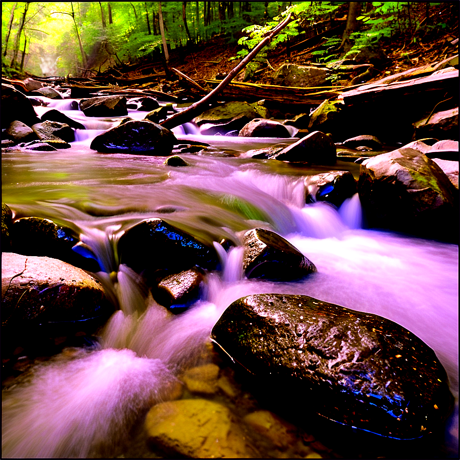 Tennessee Mountain Stream Png Uwh PNG Image