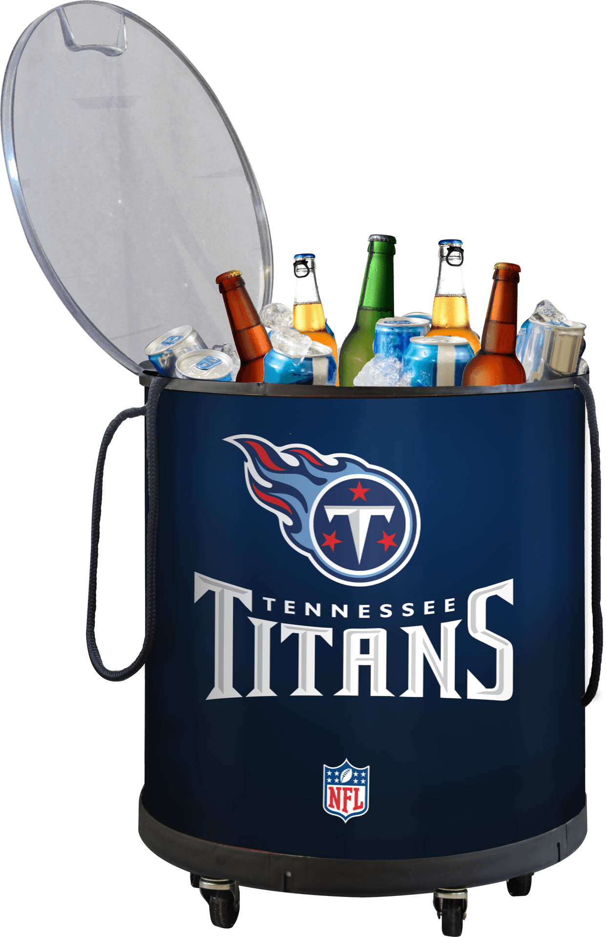 Tennessee Titans Logo Coolerwith Drinks PNG Image