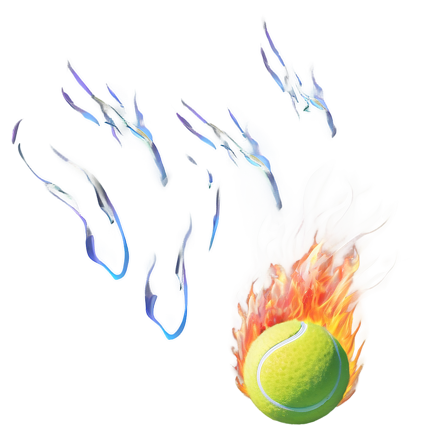 Tennis Ball On Fire Png Iqb71 PNG Image