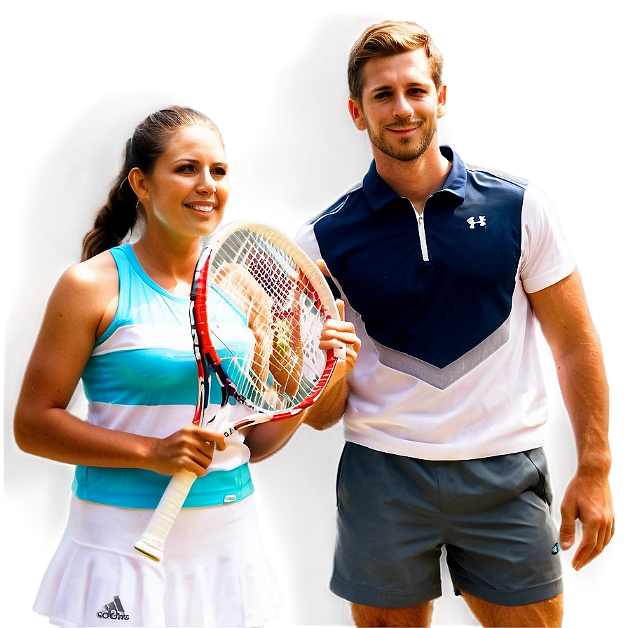 Tennis Doubles Team Png Mti21 PNG Image