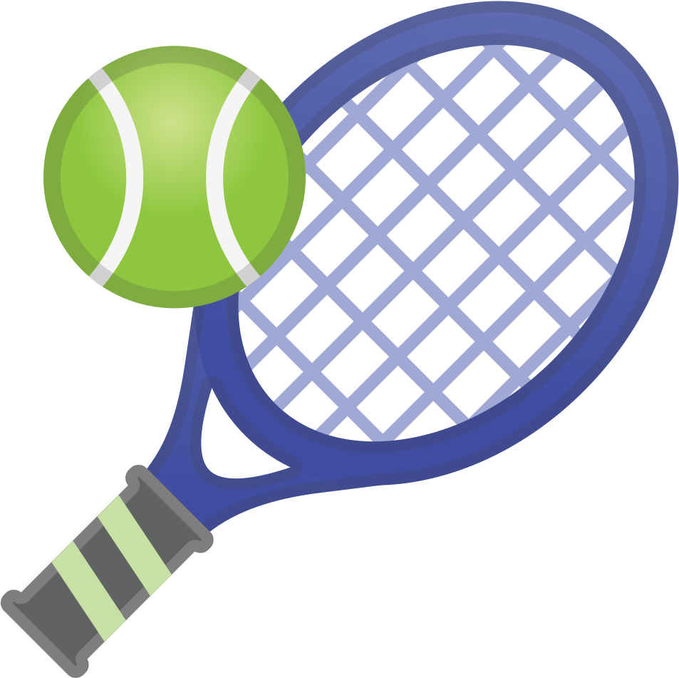 Tennis Racketand Ball Illustration PNG Image