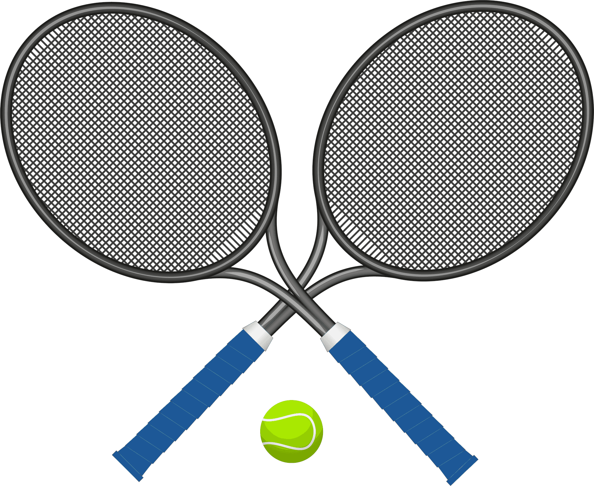 Tennis Racketsand Ball PNG Image