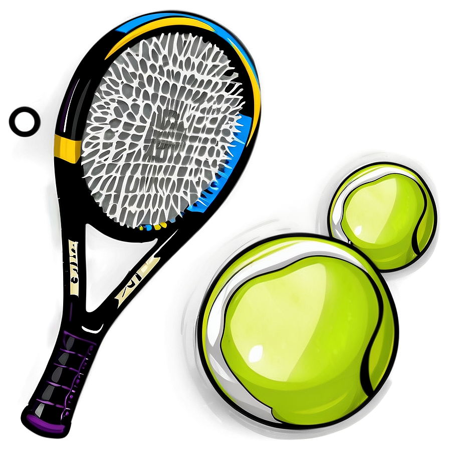 Tennis Racquet And Ball Png Ewh PNG Image