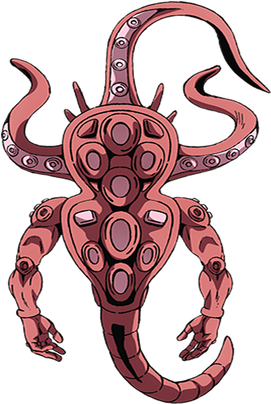 Tentacled Alien Creature Illustration PNG Image