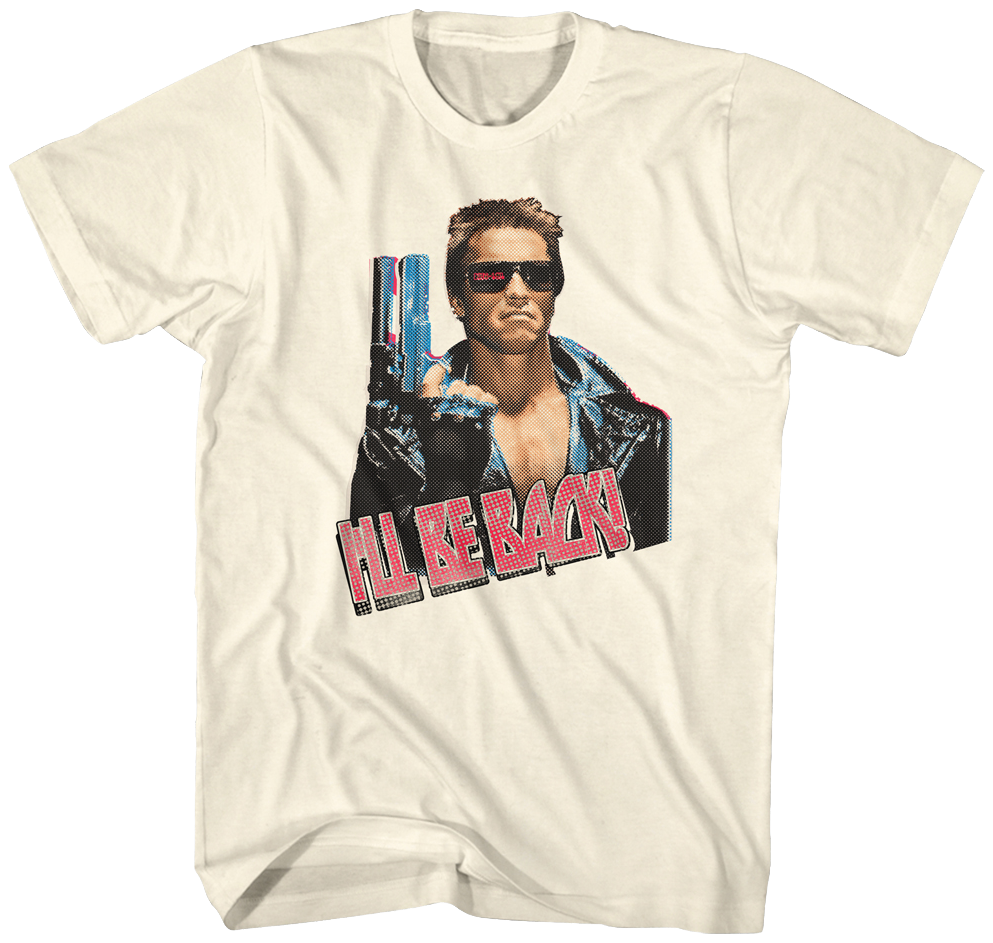 Terminator Ill Be Back Tshirt Design PNG Image