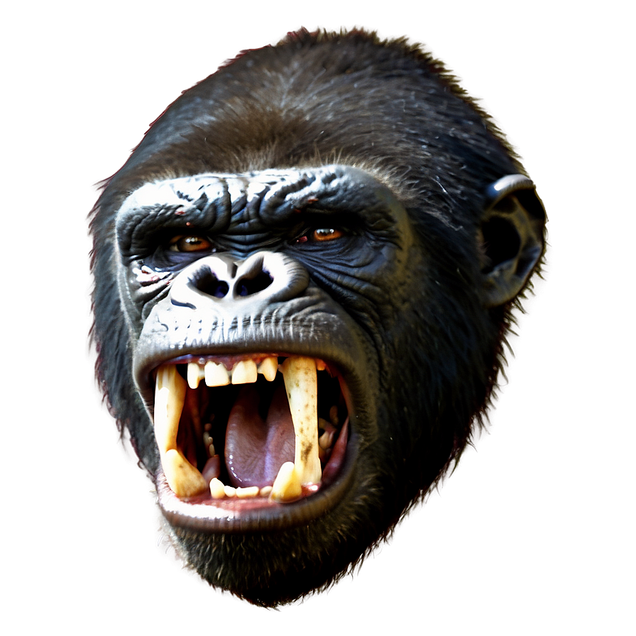 Terrifying Angry Gorilla Png 27 PNG Image