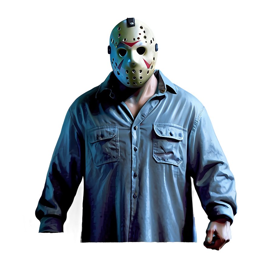 Terrifying Jason Voorhees Art Png Rbl26 PNG Image