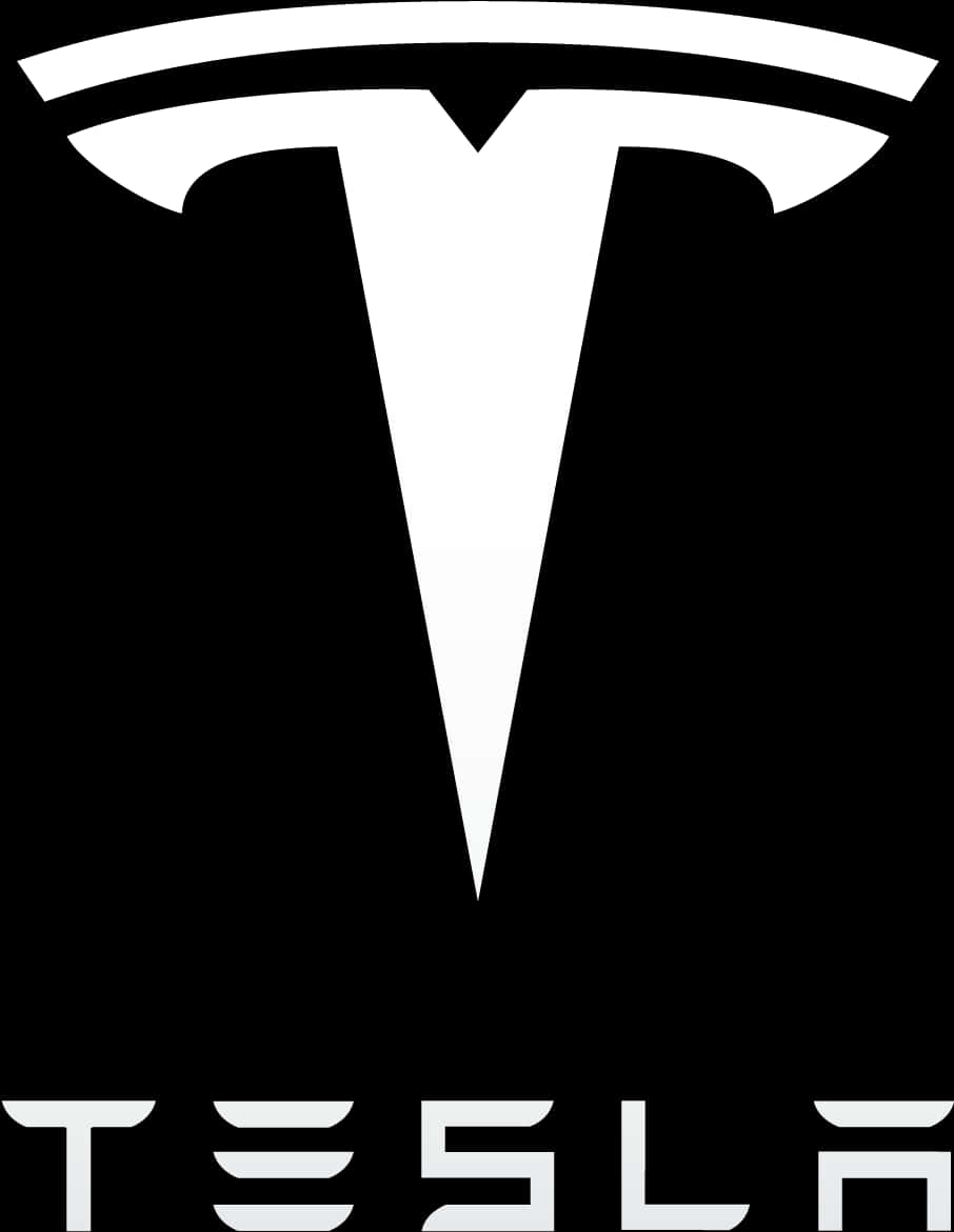 Tesla Logo Blackand White PNG Image