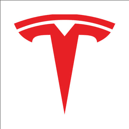 Tesla Logo Redon White PNG Image