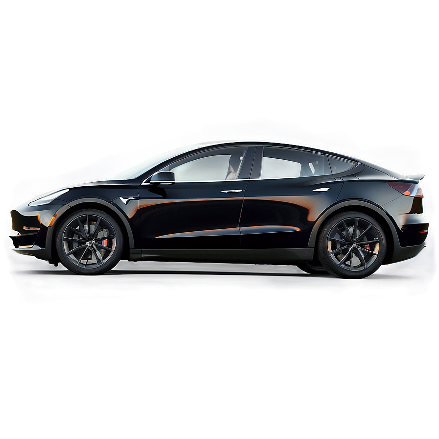 Tesla Model Y In Snow Png Dkx PNG Image