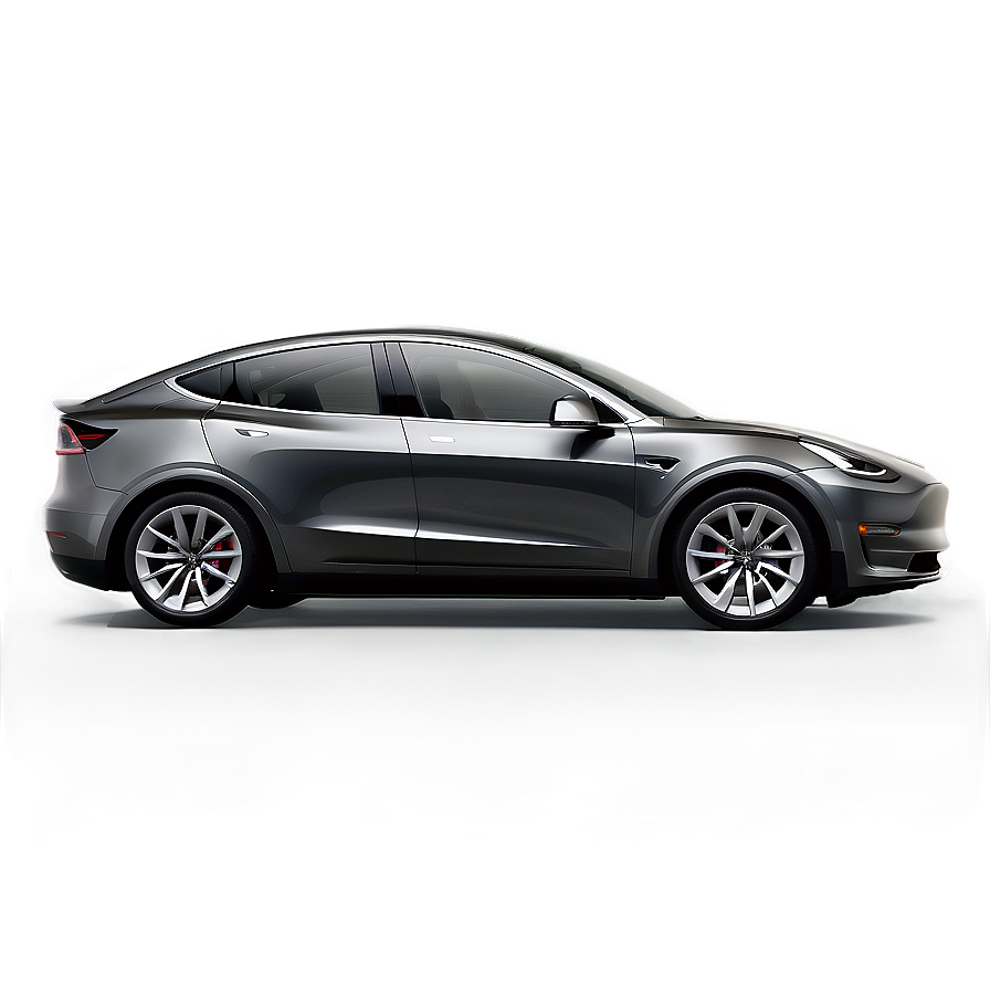 Tesla Model Y Midnight Silver Png Pap PNG Image