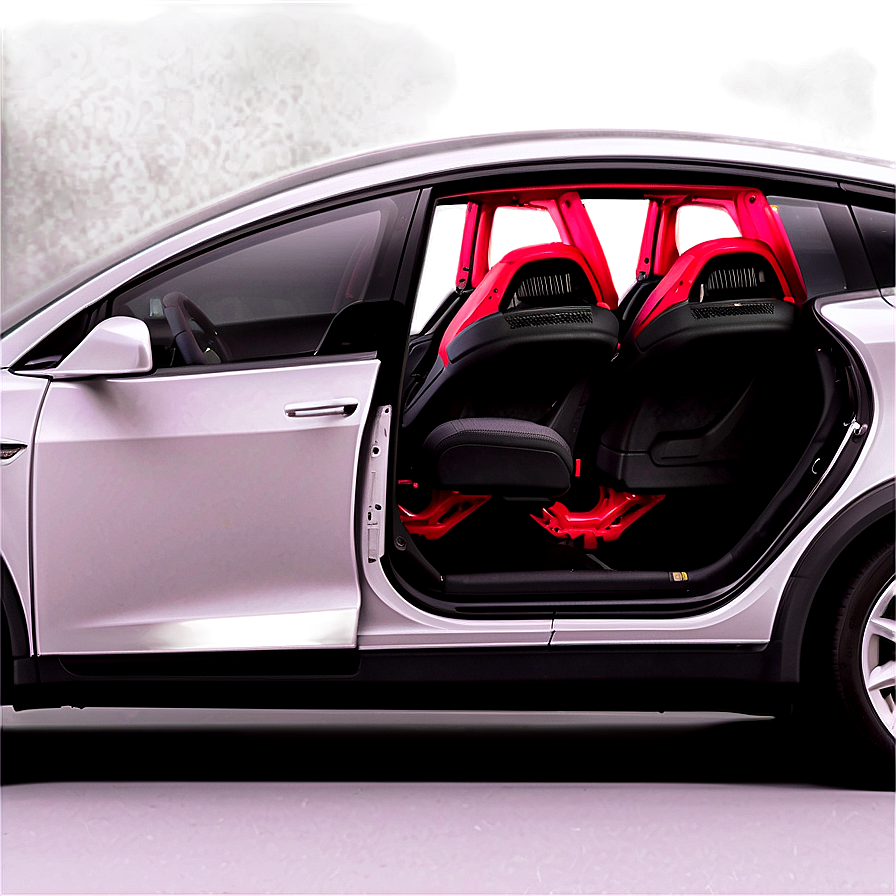 Tesla Model Y With Falcon Doors Open Png 45 PNG Image