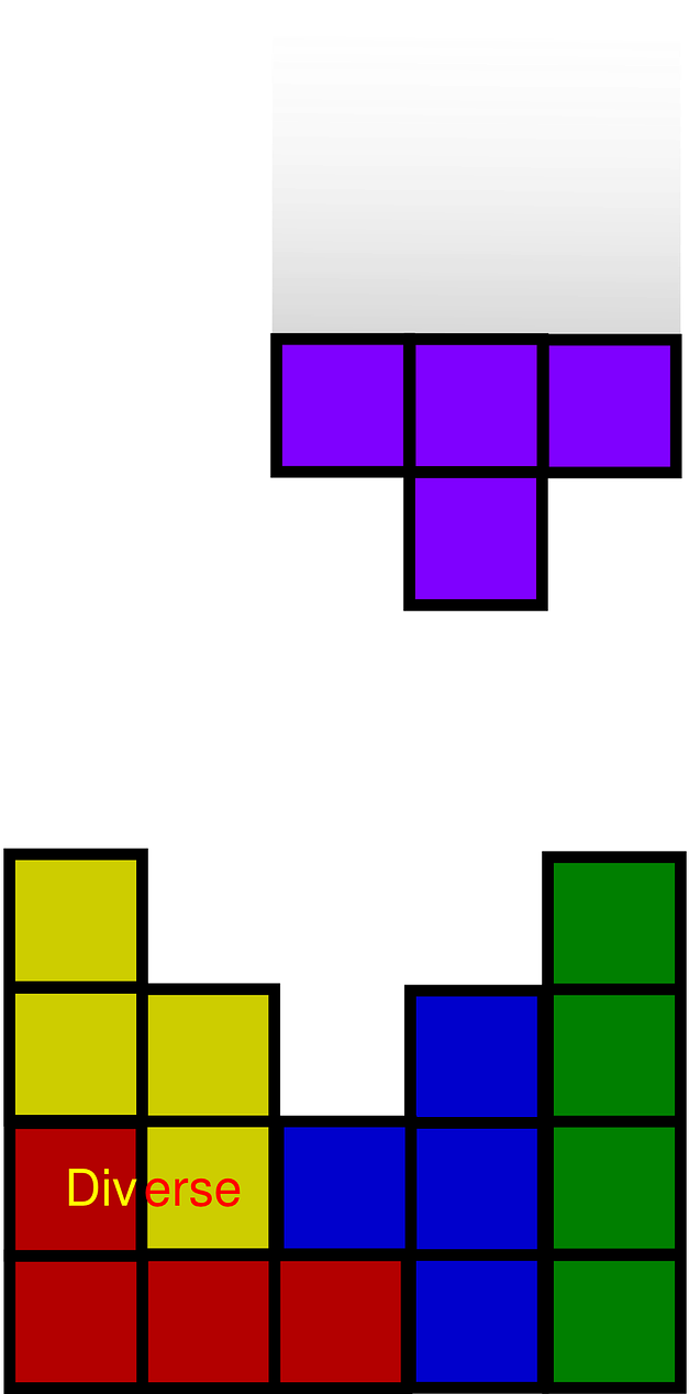 Tetris Blocks Colorful Gameplay PNG Image