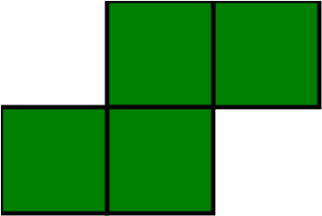 Tetris Green T Block PNG Image