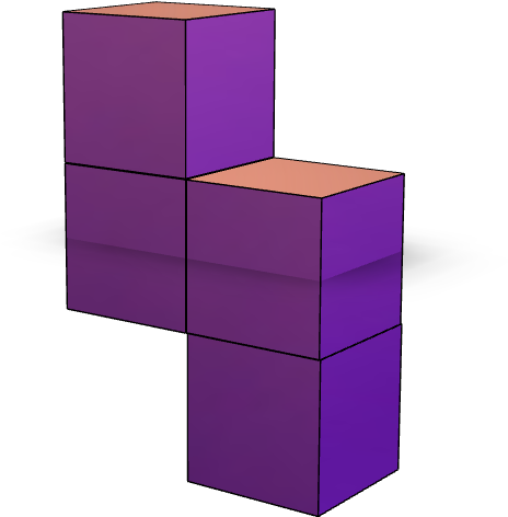 Tetris T Block3 D Rendering PNG Image