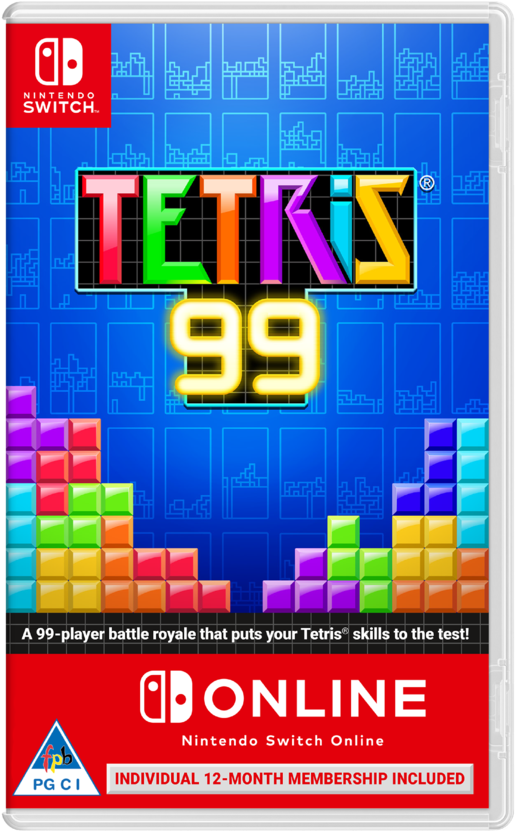 Tetris99 Nintendo Switch Game Cover PNG Image