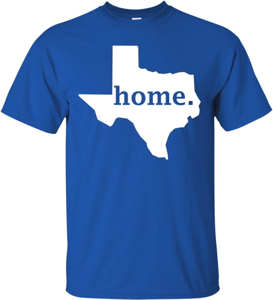 Texas Home Outline T Shirt Design PNG Image