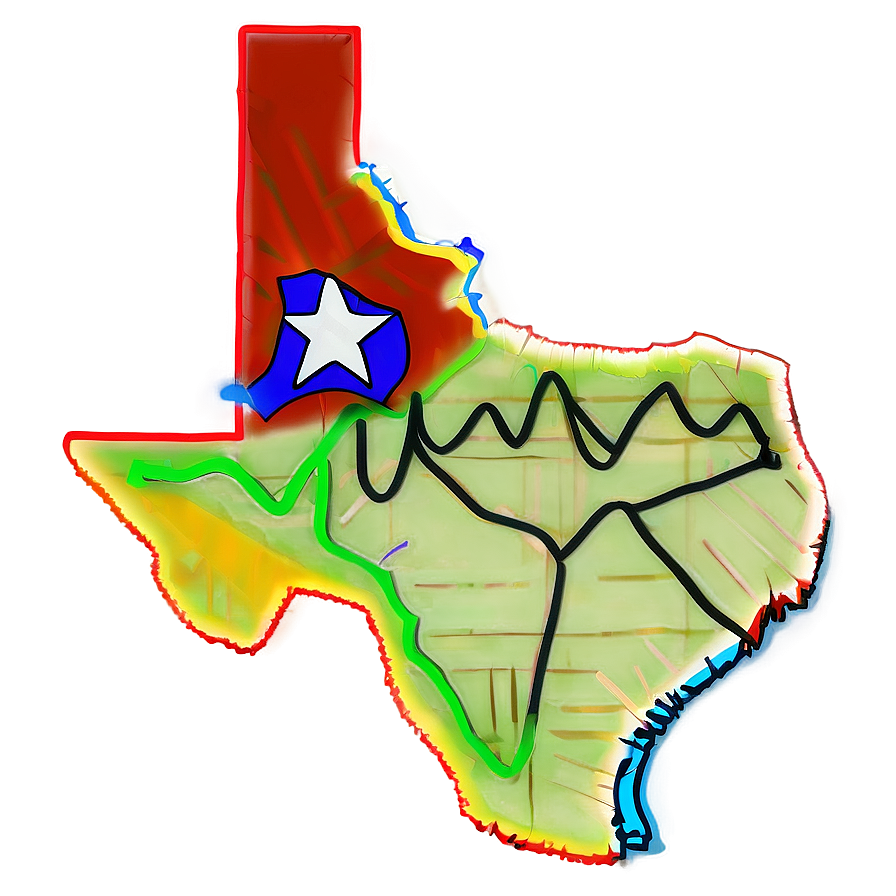 Texas Outline Artwork Png Pxs PNG Image