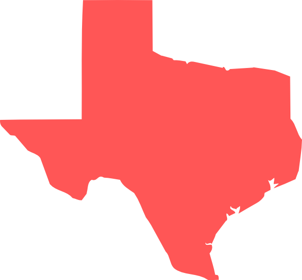 Texas State Outline Silhouette PNG Image