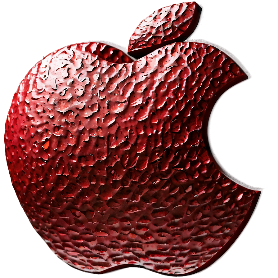 Textured Apple Logo Png Mtc PNG Image