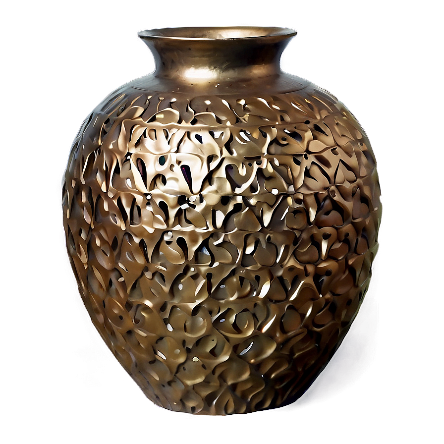 Textured Bronze Vase Png Svg PNG Image