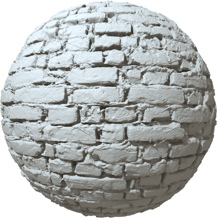 Textured Cobblestone Sphere3 D Model PNG Image