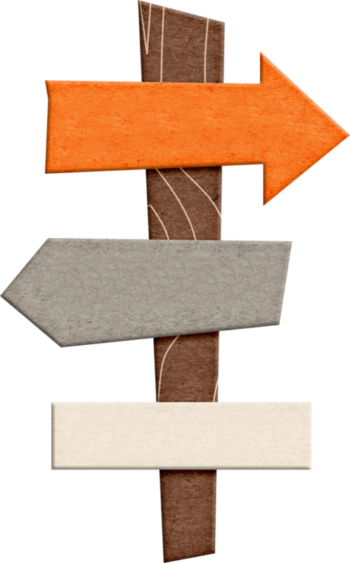 Textured Paper Arrows Direction Signs PNG Image