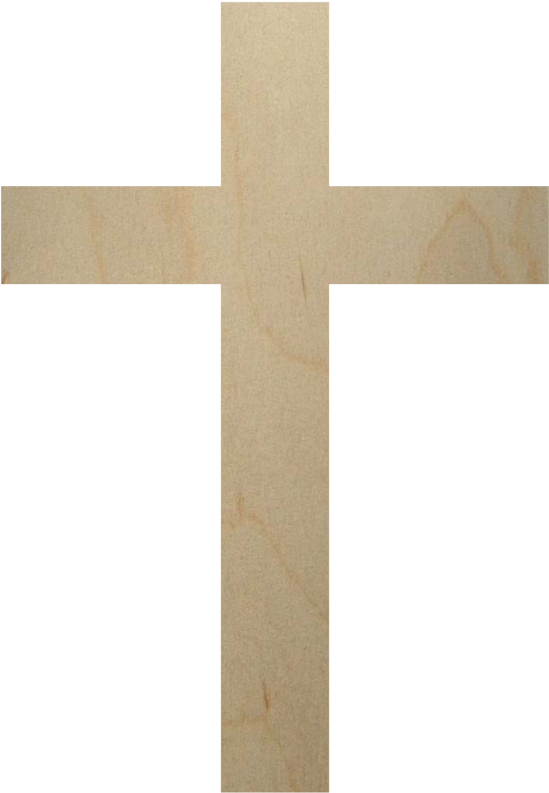 Textured Wooden Crosson Blue Background.png PNG Image